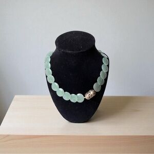 Antique jade necklace. Circa 1930.